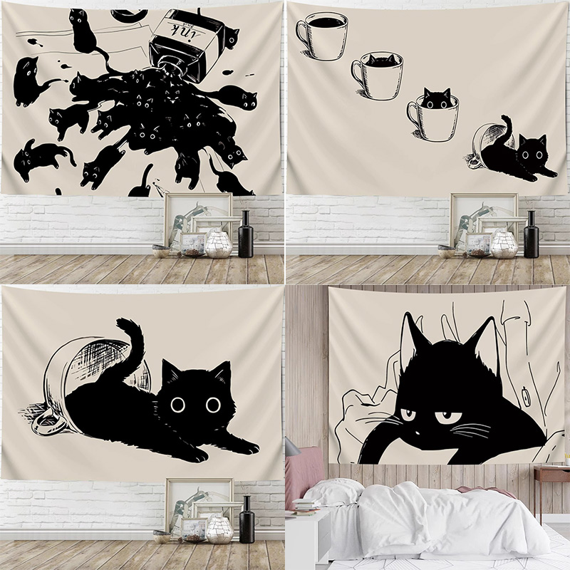 Wall Scroll Tapestry - Ins نمط شنقا القماش لطيف الجدار