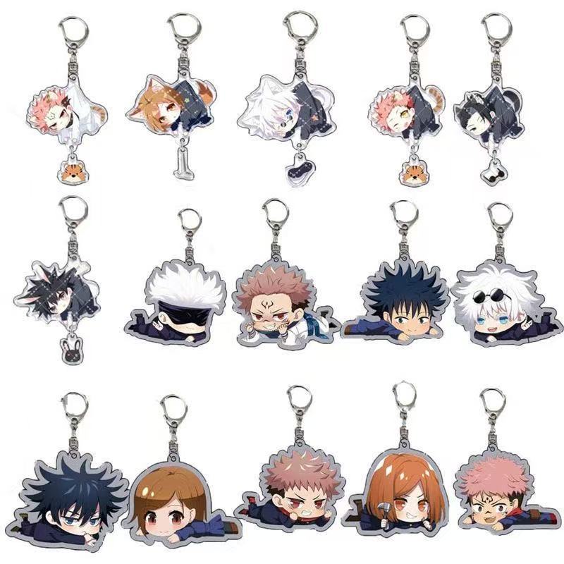 Anime Jujutsu Kaisen Merchandise - جديد Jujutsu Kaisen سلسلة مفاتيح مصنوعة