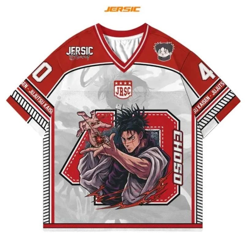 قميص جيرسي مطبوع بشخصية تشوو م - مراجعة Anime Jujutsu Kaisen Merchandise وسعره