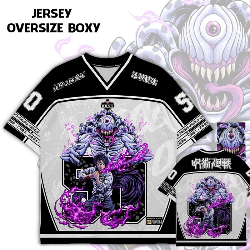 قميص جيرسي مطبوع بشخصية تشوو م - مراجعة Anime Jujutsu Kaisen Merchandise وسعره