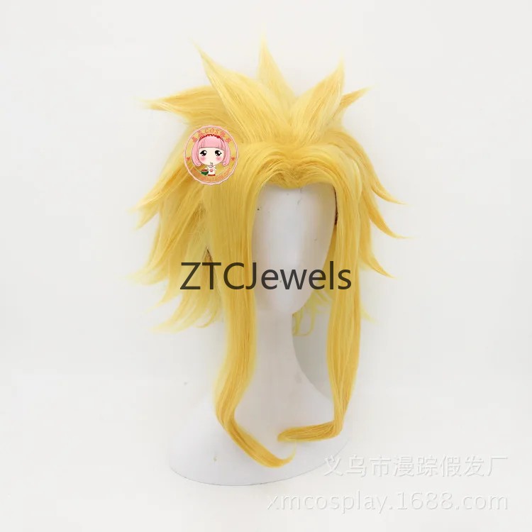شعر مستعار صناعي أصفر مدبب مقا - مراجعة Top Anime Merchandise وسعره