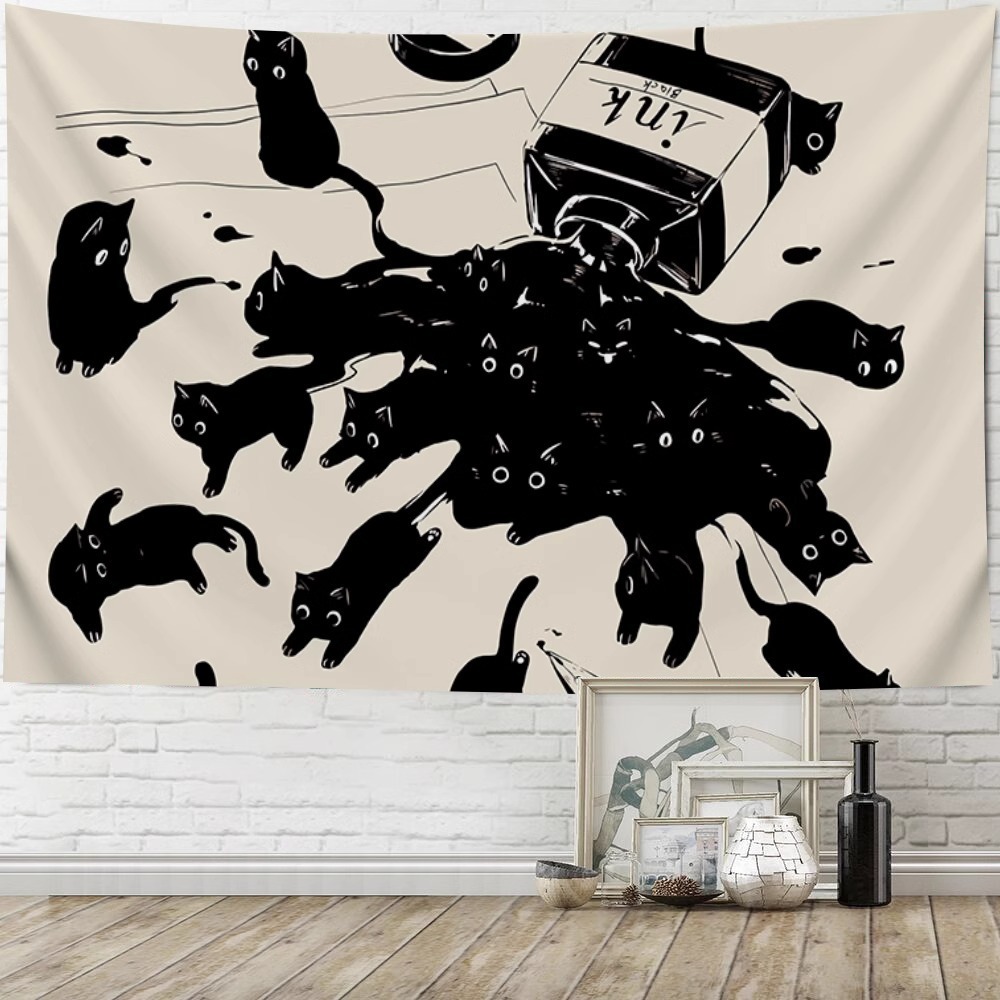 Ins نمط شنقا القماش لطيف الجدا - مراجعة Wall Scroll Tapestry وسعره