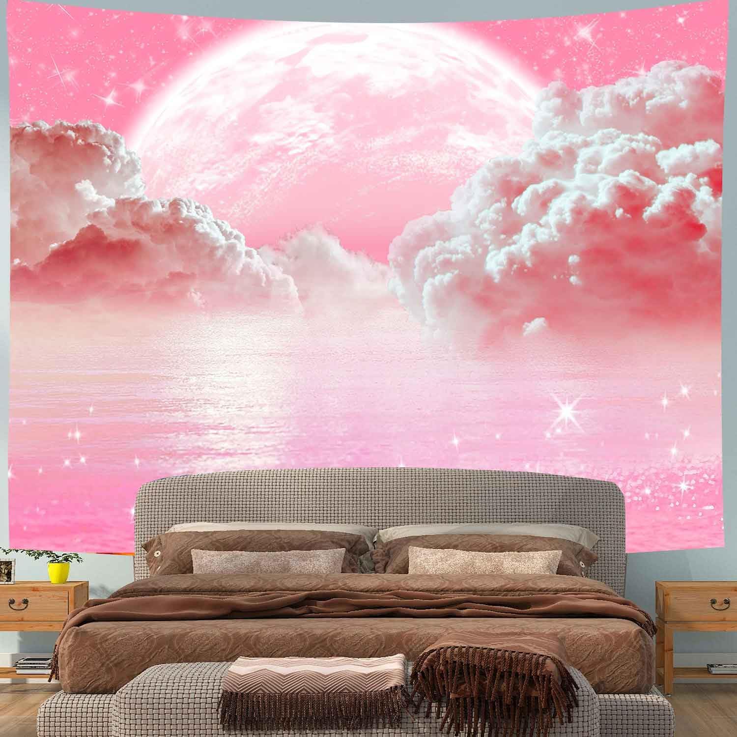 سجادة جدارية بتصميم سماء السحا - مراجعة Wall Scroll Tapestry وسعره